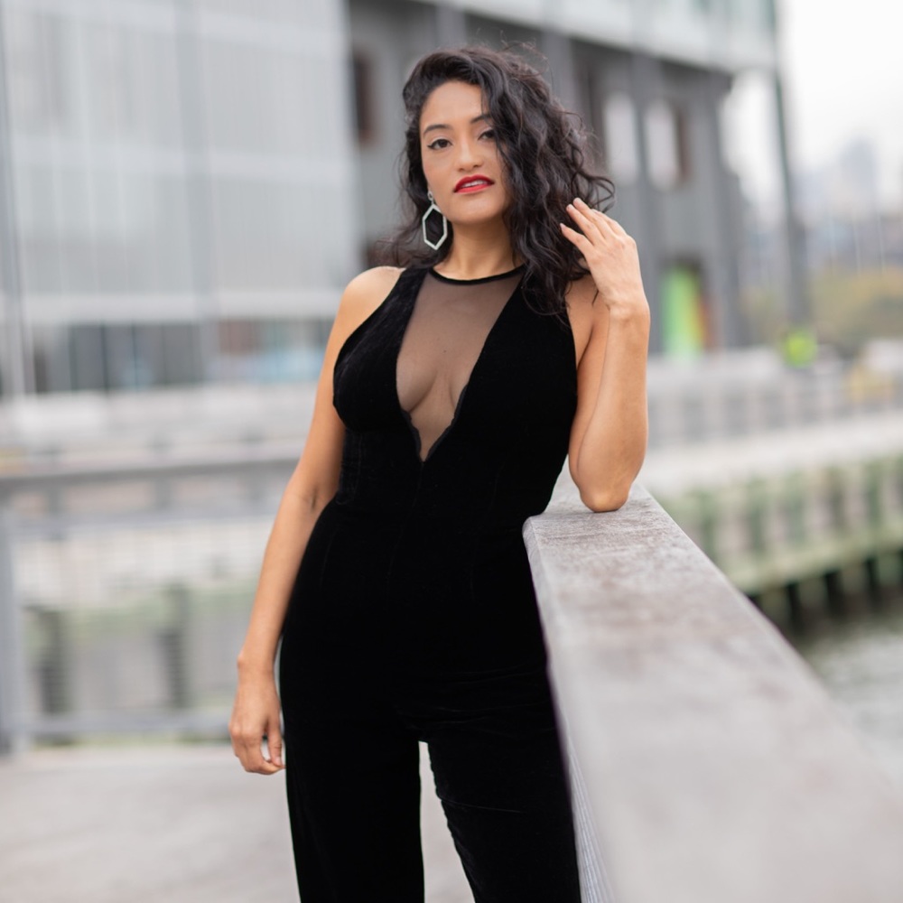 Sandro Velvet jumpsuit worth $645